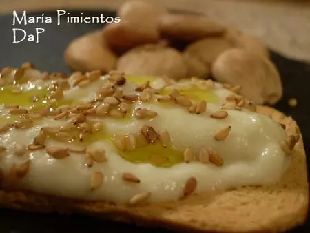 Brandada de bacalao, con requesón de cabra. Receta