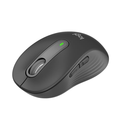 Logitech Signature M650 ratón inalámbrico para Manos pequeñas a Medianas, 2 años de Pila, clics silenciosos, Botones Personalizables, Bluetooth, PC, Mac, multidispositivo, Chromebook - Gris