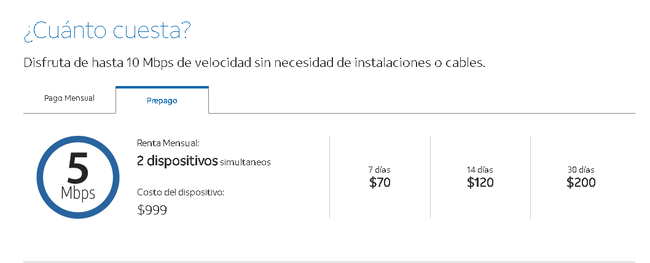 5 Mbps con recargas desde 70 pesos por 7 días: así es la oferta prepago ...