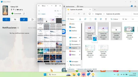 Transferencia de archivos entre el Samsung Galaxy S25 y Windows