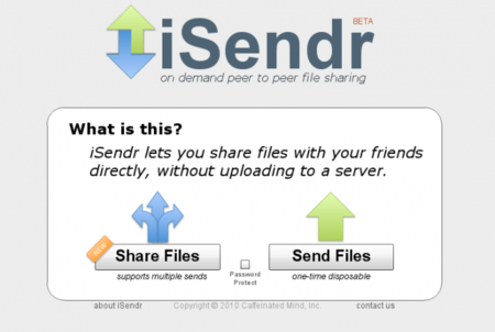 iSendr, envía archivos por P2P de la forma más fácil posible