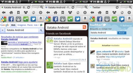 Skyfire: Pestañas de búsqueda