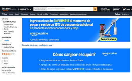 Cupon Calendario De Adviento Ninja Shark Licuadoras Aspiradoras Amazon Mexico Amazon Prime