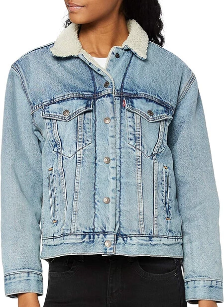 Levi's Bf Sherpa Trucker - Blusa para Mujer