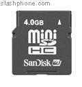 Tarjeta Sandisk miniSD de 4GB