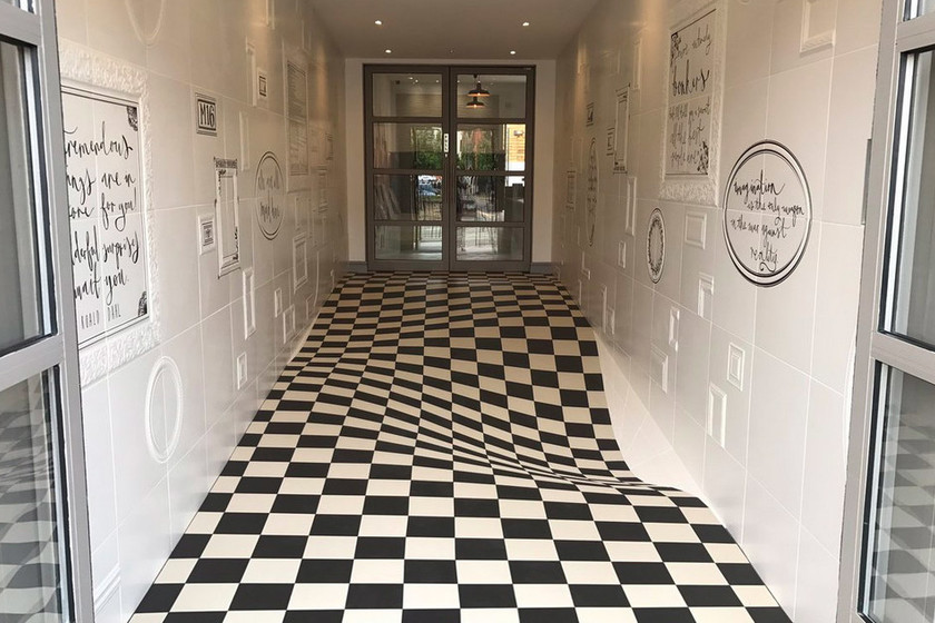 Este piso te hará sentir como en Alicia en el País de las Maravillas