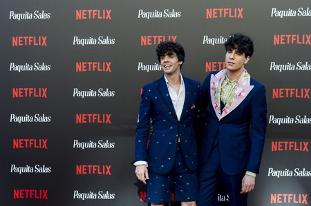 Los Javis vuelven a vestirse de Gucci para la alfombra roja en la premiere de 'Paquita Salas'