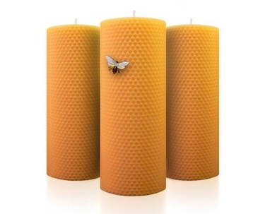 Velas naturales de cera 100% pura de abeja