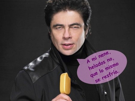 Benicio del Toro, pillín, guardando secretitos
