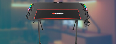 Descuentazo en esta mesa gaming barata y espaciosa de Drift que incluye iluminación RGB: no cuesta ni 120 euros