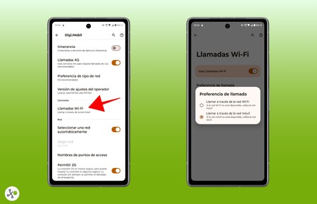 Llamadas Wifi Ajustes