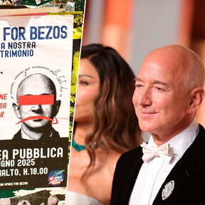 Mientras los venecianos protestan por la boda de Jeff Bezos, su alcalde se avergüenza de ellos: “No todos piensan como los manifestantes” 