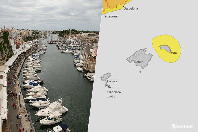 Al calor y las tormentas extremas de verano en Menorca, AEMET acaba de sumar un riesgo más: los  meteotsunamis 