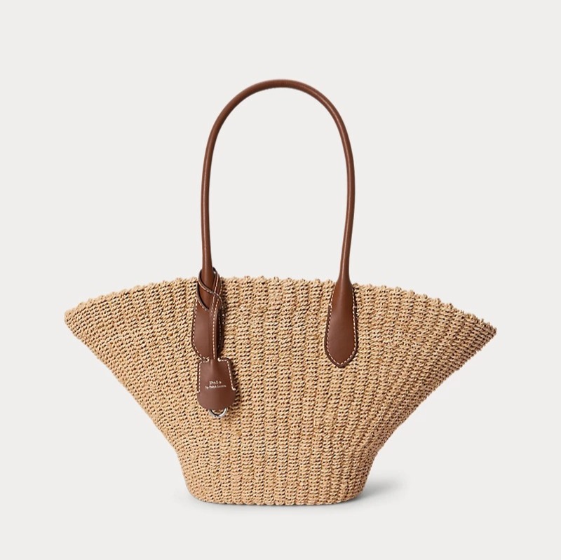 Bolso tote Bellport tipo cesta de rafia
