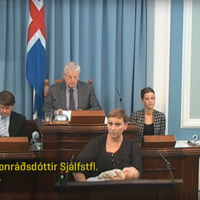 Una legisladora de Islandia interviene en el Parlamento amamantando a su bebé (y a nadie parece importarle)