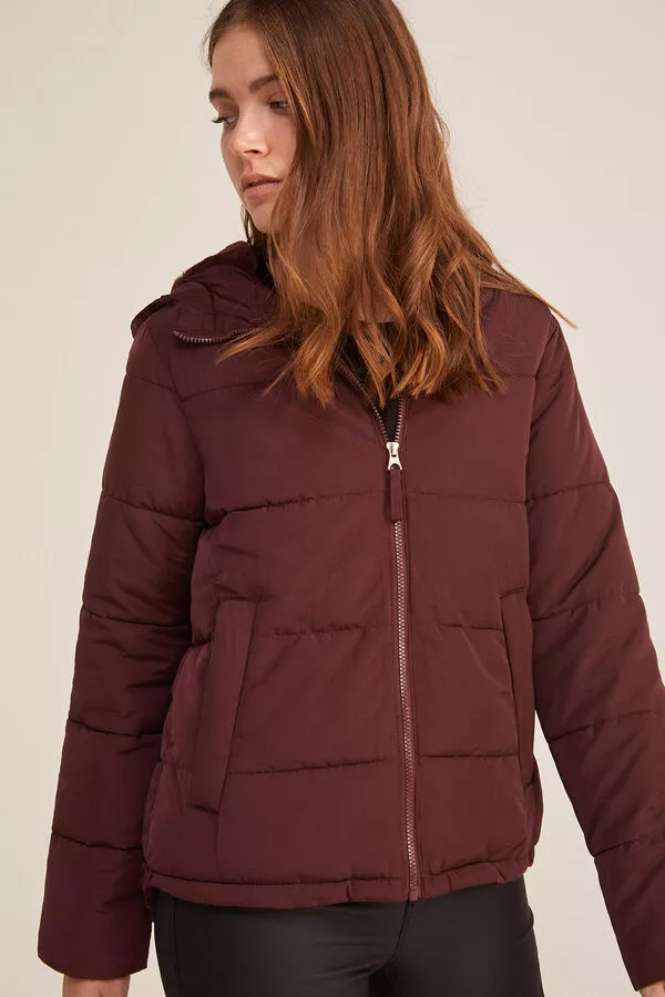 Chaqueta Corta Capucha Poliéster Reciclado