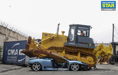 La triste historia del Ferrari 360 Spider que el Gobierno de Filipinas convirtió en chatarra