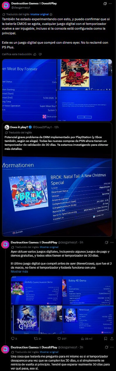 PlayStation tiene un grave problema con los juegos digitales: podrían caducar si no conectas la consola cada 30 días, y Sony no ha explicado nada