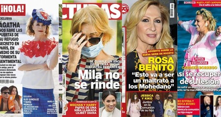 María Pedraza y Álex González como dos tortolitos, la recuperación de Carmen Borrego y Toñi Moreno hasta en la sopa: estas son las portadas de la semana del 9 de junio