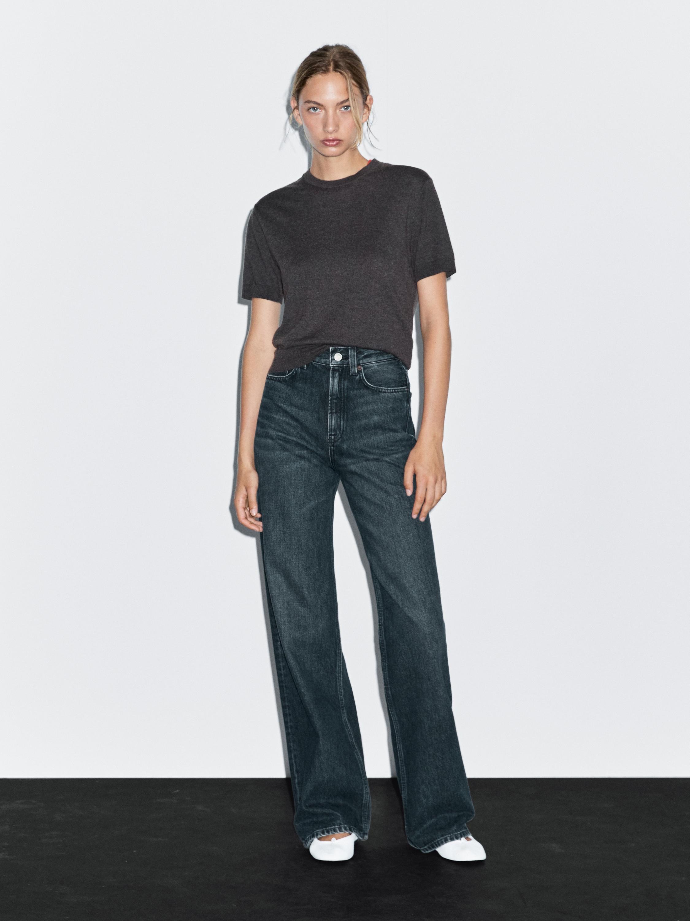 Pantalón vaquero wide leg