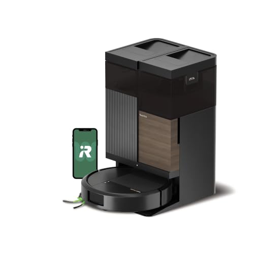 iRobot Roomba Plus 576 Combo y Base AutoWash multifunción, 25KPa, Mopas DualClean PerfectEdge, Lavado/Secado Calor, IA, PrecisionVision, Clearview Pro LiDAR, 90 días autonomía,Accesorios Extra, Negro