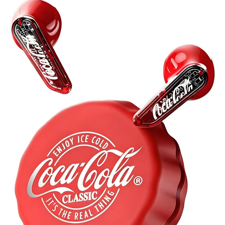 Auriculares Inalámbricos Bluetooth Coca-cola T13 Little Rojo