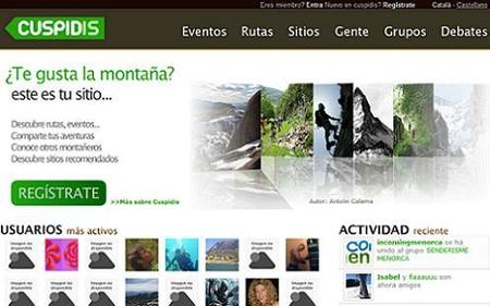 Cuspidis, red social para los amantes de la montaña