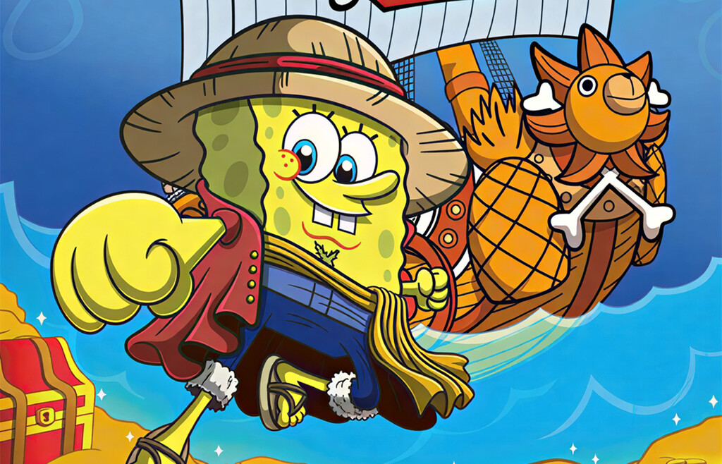 McDonald's acaba de anunciar un crossover entre Bob Esponja y One Piece. Parece una broma pero no lo es 