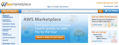 Amazon lanza AWS Marketplace, un mercado de componentes software para crear maquinas en la nube en un click