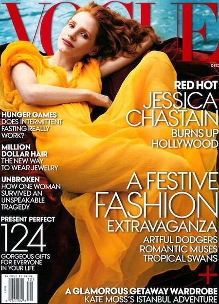 Las hay divinas y luego viene lo de Jessica Chastain para la portada de la revista Vogue