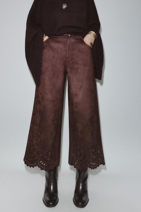Pantalon Culotte Rebajas Invierno Bonitos Elegantes Comodos Zara