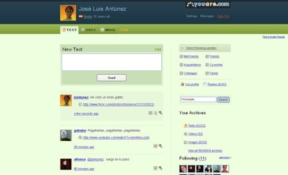 Presentando Youare, un sistema de microblogging bastante completo