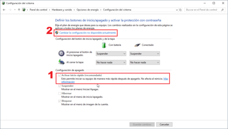 Como Activar Inicio Rapido Windows 10