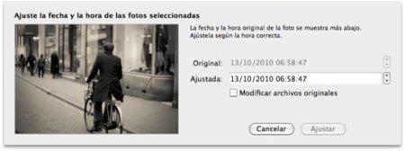 Ajusta las fechas de varías fotografías desde iPhoto
