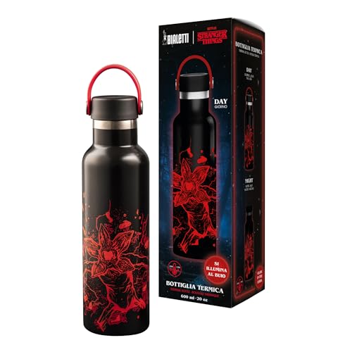 Bialetti Botella térmica Stranger Things – brilla en la oscuridad