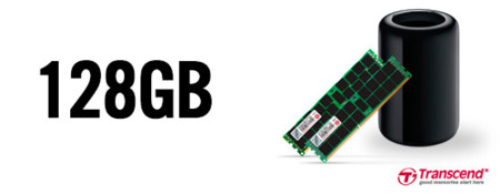 Transcend presenta su kit de 128GB de RAM para ampliar el nuevo Mac Pro