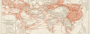 Este mapa de 1922 dibuja cómo se conectaban Roma, India y China hace casi 2.000 años 