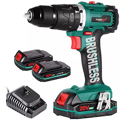 POSENPRO Taladro Percutor a Bateria 20V