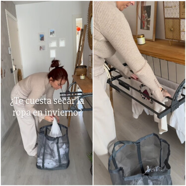 Mamem Martín, experta en decoración y limpieza: "Esta secadora de ropa portátil me parece un súper invento para el invierno"
