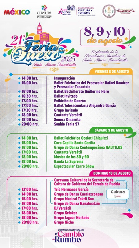 Cuándo y dónde será la Feria del Queso 2025, en un destino que mezcla tradiciones, historia y comida deliciosa en Puebla 