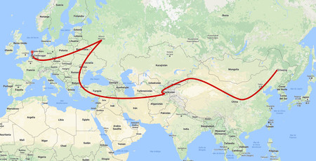 Mapa 'One Belt One Road'
