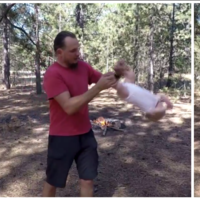 Zarandea bruscamente a su bebé para que se sienta en "perfecta armonía con la naturaleza"