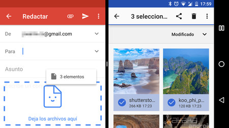 Truco para exprimir la pantalla dividida de Android: arrastrar y soltar archivos entre aplicaciones