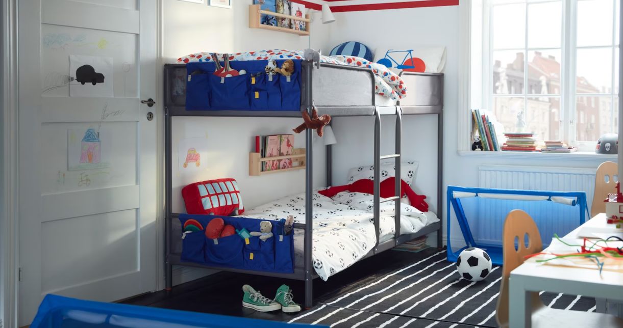 VITVAL
Estructura cama alta, blanco/gris claro 90x200 cm