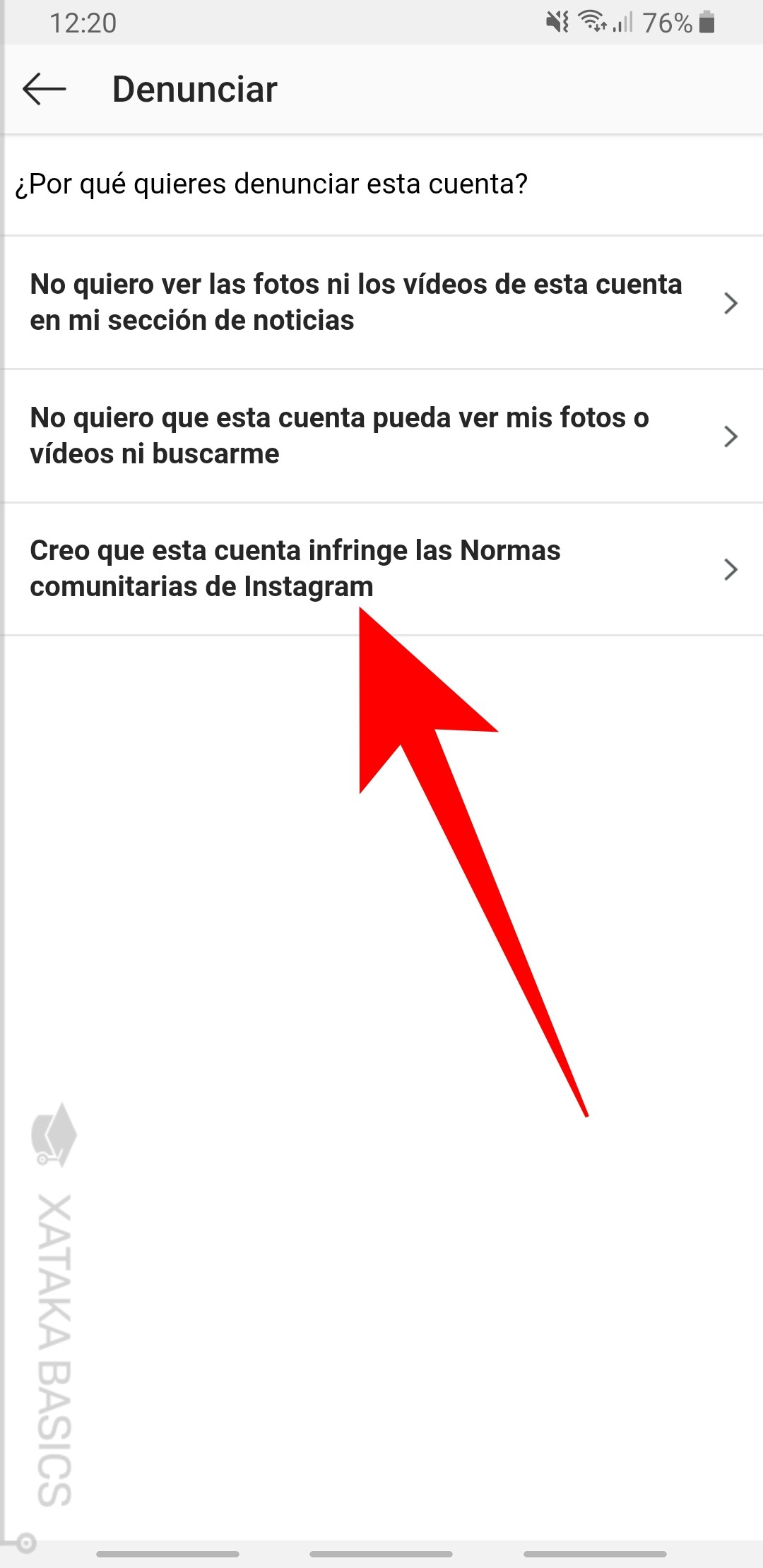Instagram cómo bloquear y denunciar usuarios o publicaciones.
