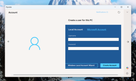 Flyoobe cuenta local
