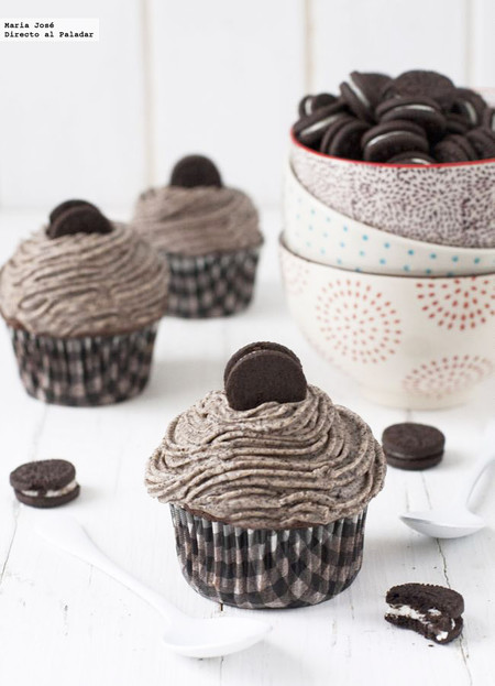Cupcakes de galletas Oreo. Receta