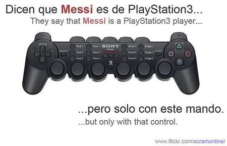 Imagen de la semana: el mando de Messi, "el jugador Playstation"
