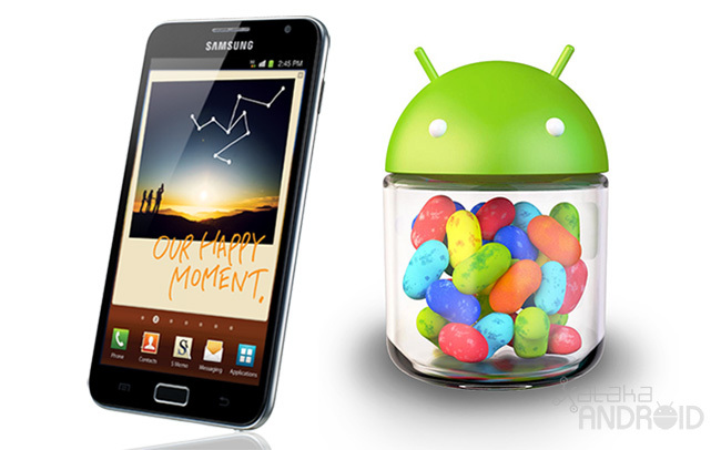 Galaxy Note Jelly bean