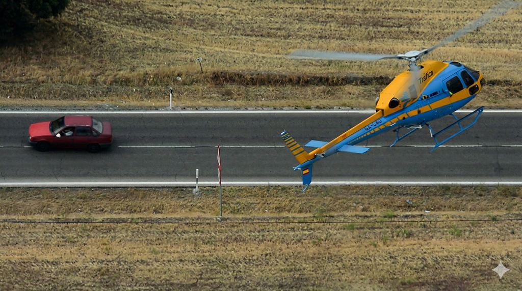 Tras meses sin volar, los Pegasus de la DGT vuelven a los cielos. Y ya están cazando infractores 